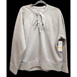 New Nordstrom Zella XL Lace Front Heavyweight Warm Sweatshirt Pockets